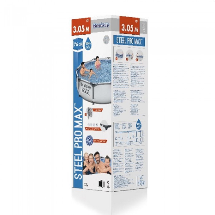 Бассейн с рамкой Steel Pro Max Bestway 56406BW – Бассейны
