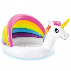 Надувной детский бассейн с навесом Intex Unicorn 57113