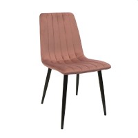Scaun Deco DC-90P N44 din catifea cu picioare negre