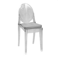 Scaun de grădină Deco PLASTIC transparent