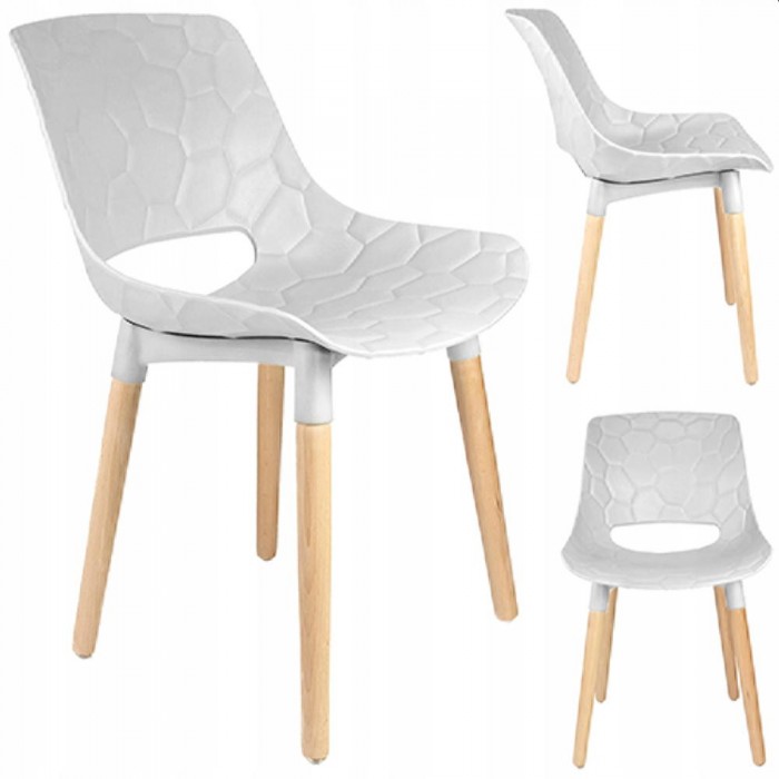 Scaun scandinav Jumi Davis SD-939639, alb – Scaune