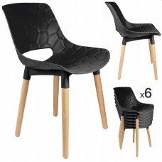 Set de 6 scaune scandinave Jumi Davis VOR58032
