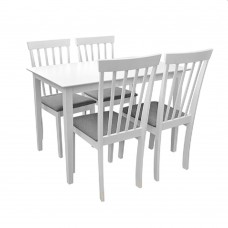 Набор стол кухонный Deco Houston White+4 стула Houston