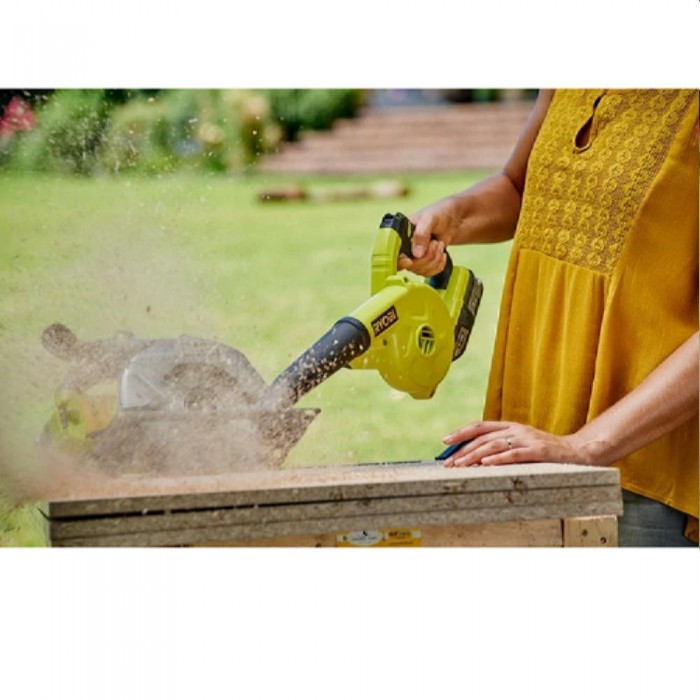 Воздуходувка промышленная аккумуляторная Ryobi R18TB-0 – Пылесосы и воздуходувки для листьев