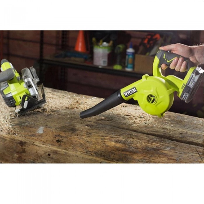 Воздуходувка промышленная аккумуляторная Ryobi R18TB-0 – Пылесосы и воздуходувки для листьев